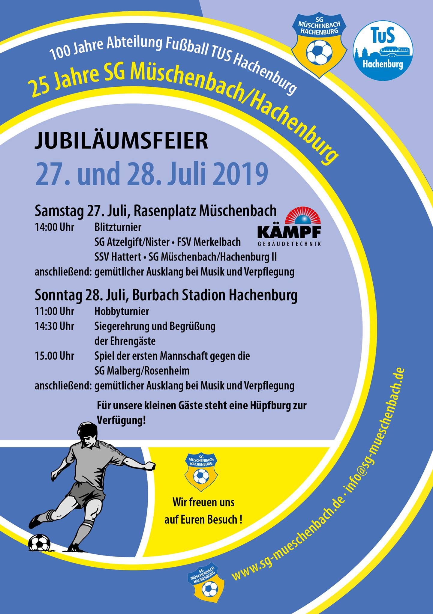 Jubiläum 25 Jahre SG Müschenbach / Hachenburg und 100 Jahre Abteilung